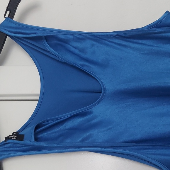 Rails Satin Slip midi Dress Cobalt blue Size M - Picture 3 of 6